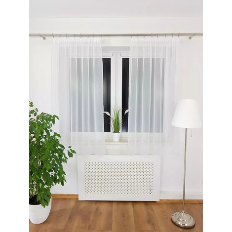 Tenda in voile pronta all'uso, 145x160 cm (1/5)