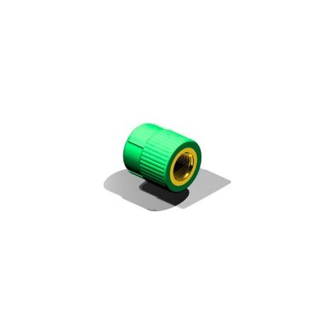 Entronque recto RH-H circular estriado - AQUATHERM Medidas: Ø25mm x 1/2"