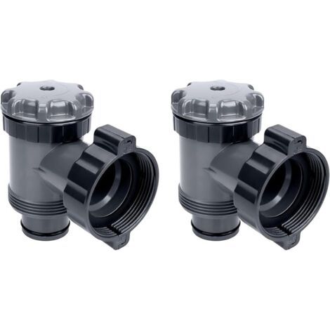 Pair pour Entrée/Sortie pour Compatible avec Coleman, , ,pour Tuyau de 38mm Pouces,Pompe de Filtre de Piscine Hors Sol,Pièces de Rechange de Pompe de Piscine (2 Pièces) (1/5)