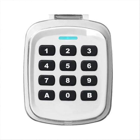 Kabelloses Tastenfeld für Türen, weißes Tastenfeld zur Fernöffnung, Außentastenfeld, Fernzugriffskontrolle, 1 Stück, kompatibles Smart Lock. (1/5)