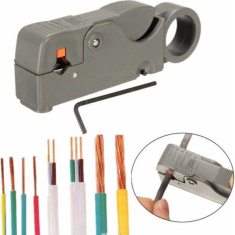 2 outils de coupe rotatifs pour câbles coaxiaux RG58, RG59/62 et RG6 (1/5)