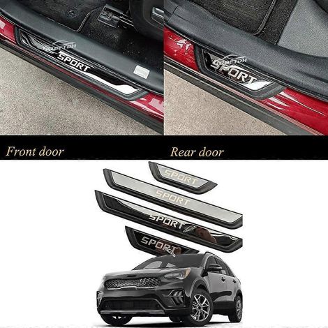 Accessoires automobiles : Plaque de seuil de porte pour KIA NIRO 2017-2024, bande de protection de seuil de porte, protection d'entrée de porte ( ) (1/5)