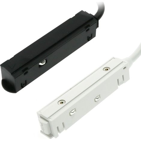 Connecteur avec câble pour Alimentation Externe Série Rail Magnétique 16mm Blanc - Ledme - LM3580 (1/4)