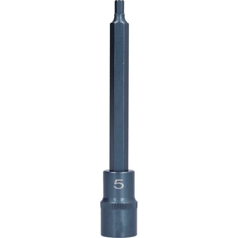 Douille tournevis étoile – S2 acier allié – blister bleu 1/2x150x5 – clé rapide hexagonale