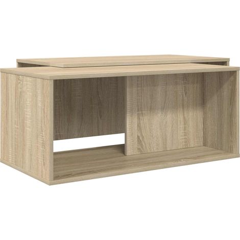 Juego de Mesas de Centro 2 pcs Roble Sonoma vidaXL