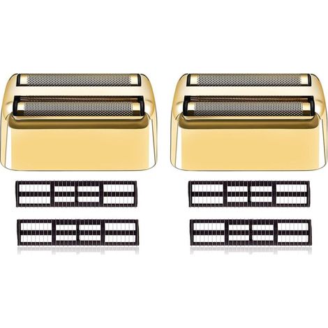 Testina di ricambio per rasoio compatibile con il rasoio elettrico BaByliss Foil Shaver FXFS2G / FXFS2, testina compatibile con il rasoio elettrico BaByliss Pro Foil, 2 set (1/4)