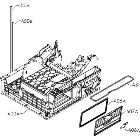 Ersatzteil - Originaler Unterbau mit Kompressor (Kennzeichnung 400A) -  - AEG, ELECTROLUX