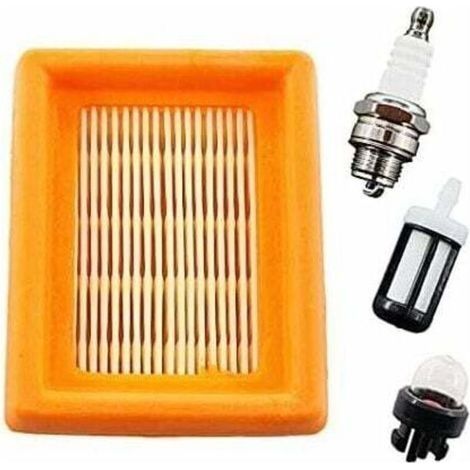 Kit de Filtre à Air et Bougie d'Allumage - Pour Débroussailleuses Stihl FS120, FS200, FS250, FS300, FS350, FS400, FS450, FS480, BT120, BT121, BT130 (1/4)