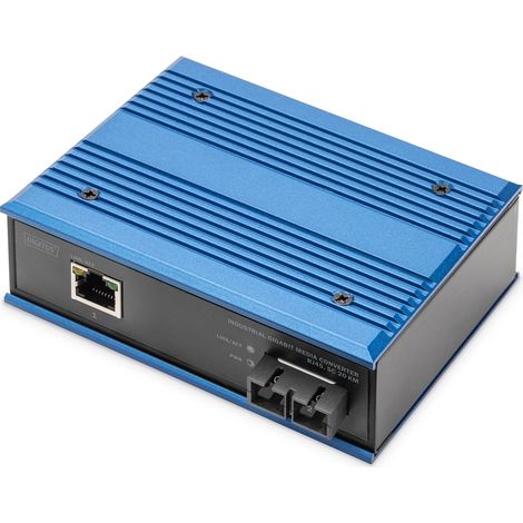Digitus Digitus Dn-652102-1 Convertitore Multimediale Di Rete 1000 Mbit/s 1310 Nm Modalità Singola Nero, Blu