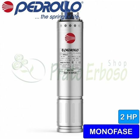 Motor rebobinado monofásico 4PDm / 2 - 4 "2 HP