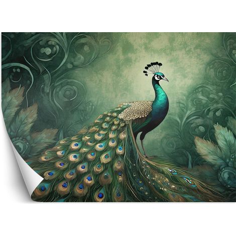 Fototapete Vogel Tiere Pfau 100x70 cm (1/5)