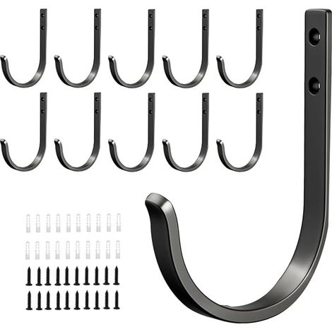 Black Wall Hooks Screw Hooks (1/5)