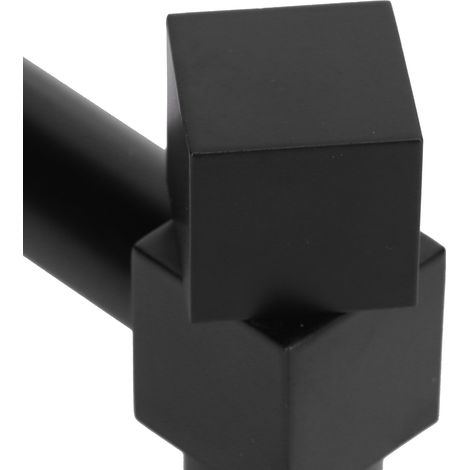 Robinet de Sink Évier et Balcon Noir G1/2 Simple Eau Froide 2.5 x 7cm Cœur Cuivre Stainless Steel Gravity Casting avec Couverture Décorative (1/5)