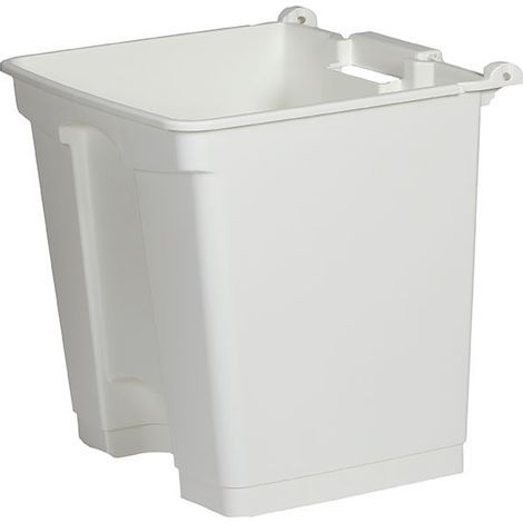 Cuve pour collecteur à pédale 30L - 39.5 x 38 x 40.7 cm - Blanc - Lot de 8 - Dbmark