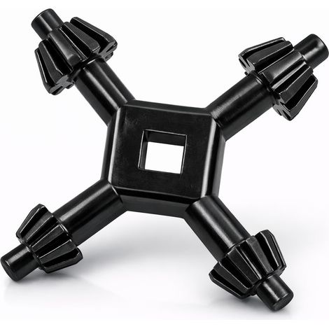 Clé Mandrin Perceuse 4 Voies 4 en 1 - Universel pour Mandrins à Rack 6-13 mm (1/4" 3/8" 1/2" 5/8") - Clé Serrage Perceuse 9363715 (1/5)