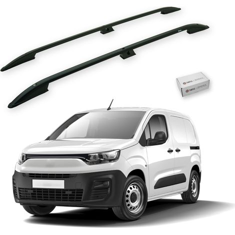 TURTLE kompatibel mit Fiat Doblo(K9) 2023-2025 / Kurze Version Dachreling Crown Schwarz (1/5)