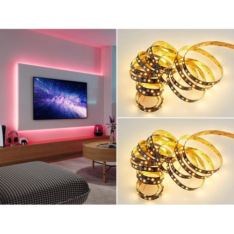 2er Set LED Streifen mit Fernbedienung, RGB & Sound Control Funktion - 5 Meter (1/5)
