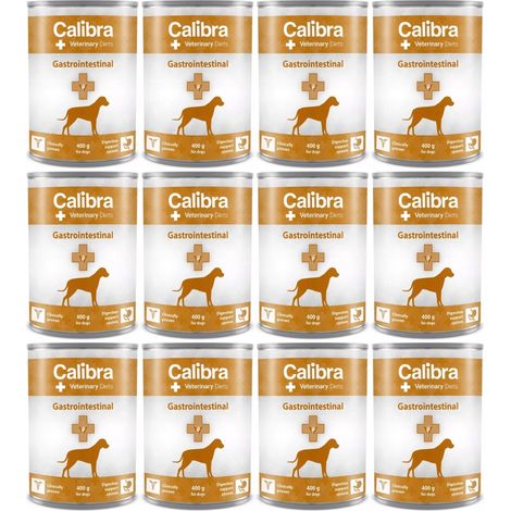 Alimento húmedo para perros CALIBRA VD Gastrointestinal 12x400g
