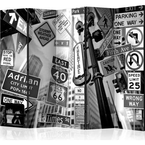 Paravento - Roads to Manhattan II [Room Dividers] - 225x172 (1/4)