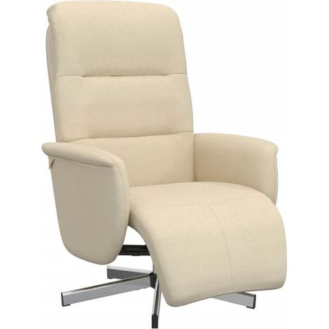 Chaise longue en tissu beige avec repose-pieds intégré – Canapé relax design moderne pour salon ou chambre, confort ergonomique et structure stable (1/5)