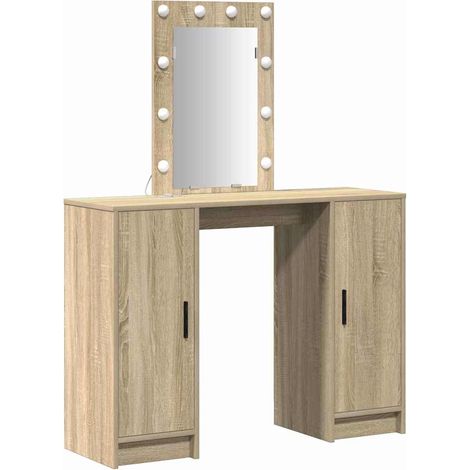 Maison Exclusive - Schminktisch mit Speicher Braun 102 x 33 x 135