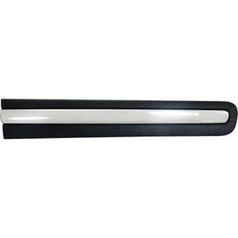 Moulure de porte avant droite noire et chromée Fiat 500L phase 1 2012-2017