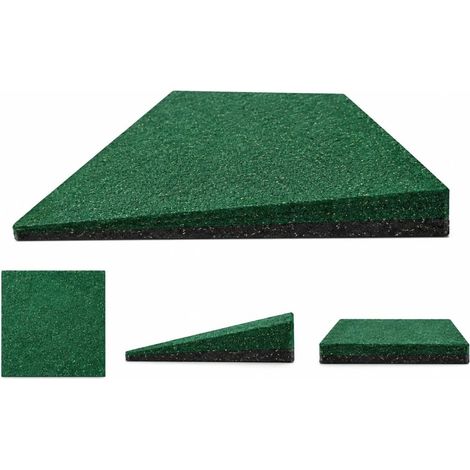 Iberogarden Loseta de Caucho verde para Suelo de Gimnasio y Zonas Deportivas 50 x 250 cm x 40 mm (1/5)