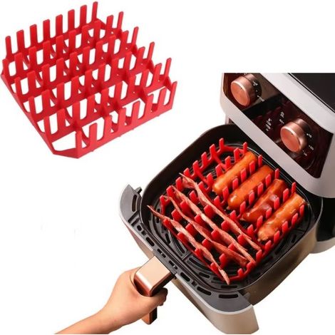 Griglia in silicone per friggitrice ad aria per cuocere pancetta e salsicce nella friggitrice (1/5)
