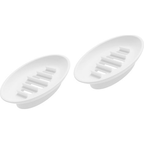 Porte-savon multi-usage en Silicone, pour comptoir de-Blanc (1/2)
