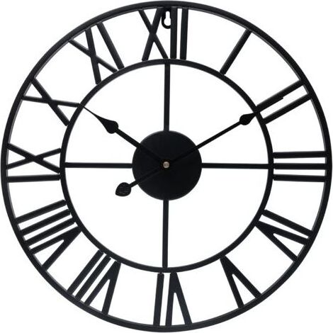 Runde Metallwanduhr im Vintage-Stil, geräuschlos, batteriebetrieben, 40 cm (1/5)
