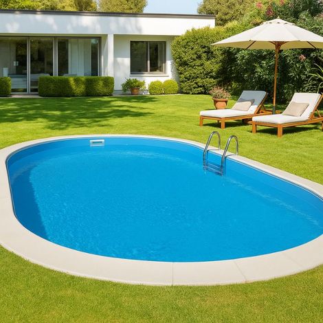 Piscina da giardino interrata San Marco 737x360x120 cm