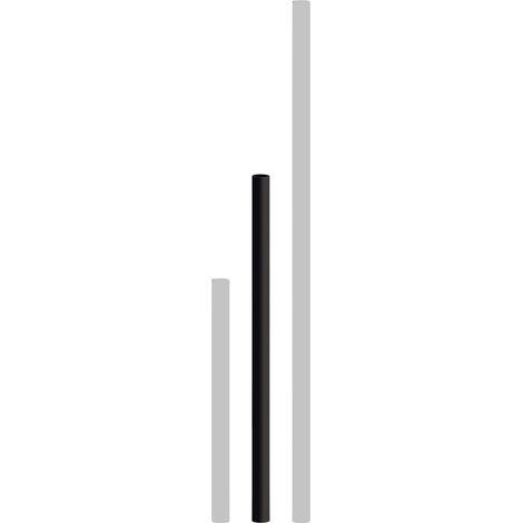 Palo lampione sistema sfera 60 mm in resina antiurto nera cm 100 h per sfere giardino esterno