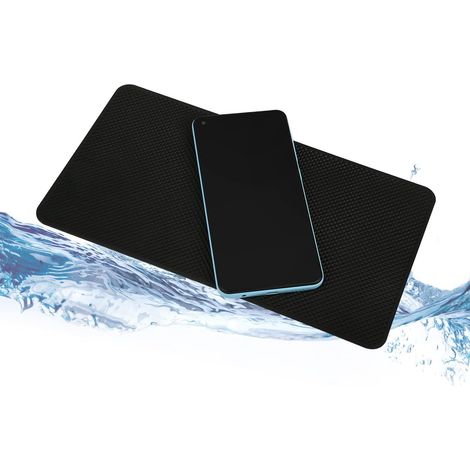 Tapis de Tableau de Bord de Voiture de Style distinctif – 26,7 x 15,9 cm, Tapis adhésif antidérapant pour téléphones, Lunettes, clés – Grille (1/5)