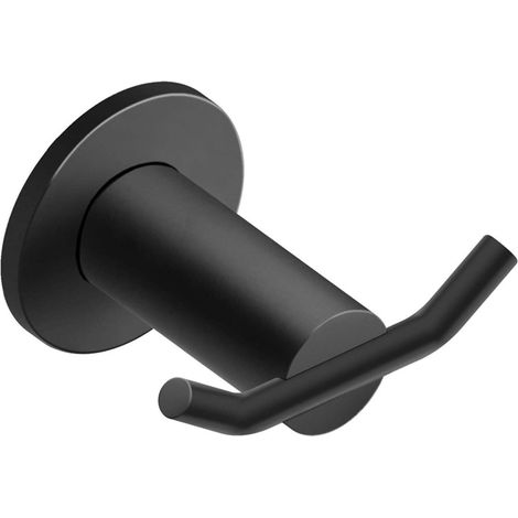 Novaservis Ferro Smile - Gancho doble, negro ASM06BL (1/2)