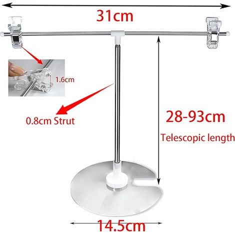 Small Stainless Steel Advertising Presentation Display Panel, Adjustable, Suitable for Wedding, Trade Fair (1/3)