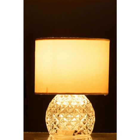 Lampe à Poser en Verre "LED" 23cm Transparent (1/4)