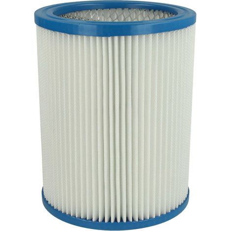 vhbw Replacement Filter compatible with Fein Dustex 25, 40 Wet and Dry Vacuum Cleaner - Cartridge Filter, paper / plastic White
