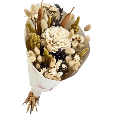 Bouquet de Fleurs séchées Grand Format Champagne 50 cm