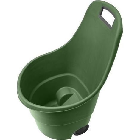 pair Chariot de Jardin sur Roues 45L Transport Facile Maniabilité Exceptionnelle Conception Robuste Vert