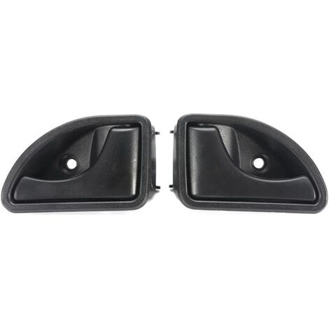 CCYKXA Poignée de porte intérieure avant gauche et droite compatible avec Renault Kangoo I 1997-2007 Twingo I 1993-2007 - Type A Noir à gauche et à droite