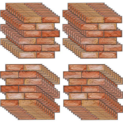 40 pièce Papier Peint 3d Brique Adhesif Mural, 30 X 30 cm Pierre Autocollant Mural, Dalle PVC Adhesive Murale, Panneaux Muraux 3d, Panneau Revetement Mural Decoratif (1/5)