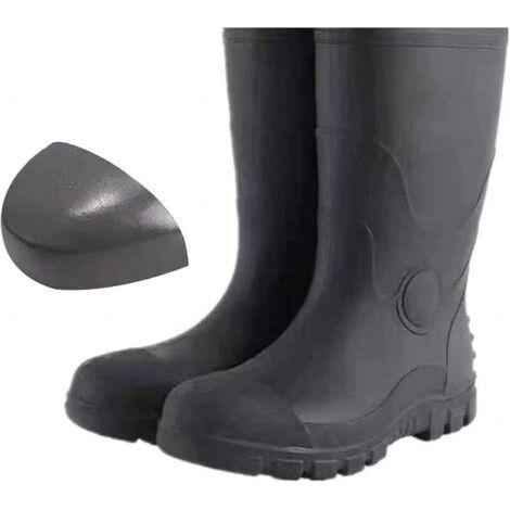 Bottes de sécurité Protective Footwear, Bottes en Caoutchouc imperméables,Chaussures de sécurité à Semelle en Acier à Embout d'acier,Bottes de Travail industrielles-37 (1/5)