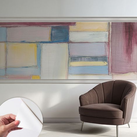 Tapete Selbstklebend - abwaschbar - trendige Wanddeko - elegant Fototapete Geometrische Formen 250x104 cm (1/5)