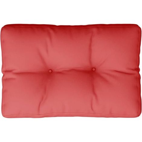 Coussin de plateau rouge, dimensions 50 x 40 x 12 cm, en tissu (1/5)