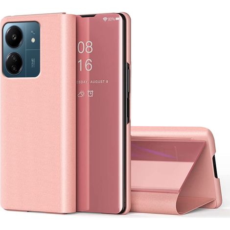 Custodia per Xiaomi Redmi 13C / Poco C65, trasparente, rosa oro rosa (1/3)