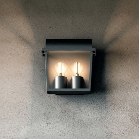 Philips HARVEST Applique murale extérieure max. 2x42W E27, 23x21x13 - Noir (1/5)