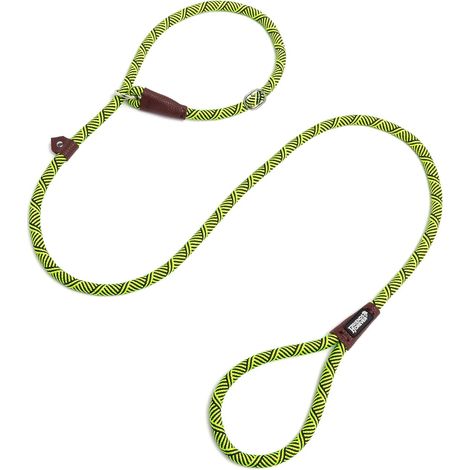 Laisse en Corde pour Chien extrêmement Durable, réfléchissante, épaisse, Robuste, ne Tire Pas, Confortable pour Les Animaux de Compagnie forts, Grands, Moyens et Petits, 1,8 m, Vert (1/5)