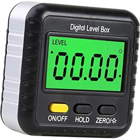 Digitaler Winkelmesser, Neigungsmesser, magnetische Wasserwaage mit hintergrundbeleuchtetem LCD-Bildschirm, kompatibel mit Tischlerei, Bauwesen, Maurerarbeiten und Kfz-Technik. (1/5)