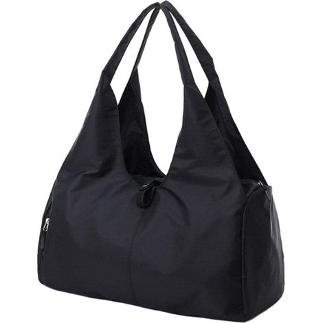 Bolsa deportiva/de viaje para mujer,con bolsa para zapatos y bolsa impermeable,compacta e impermeable,ideal para deportes,negra,482521cm (1/5)