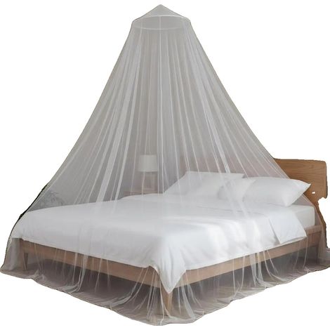 Mosquitera, material poliéster, 180 cm de ancho, diseño en forma de A, gran abertura, protección contra insectos. (1/5)